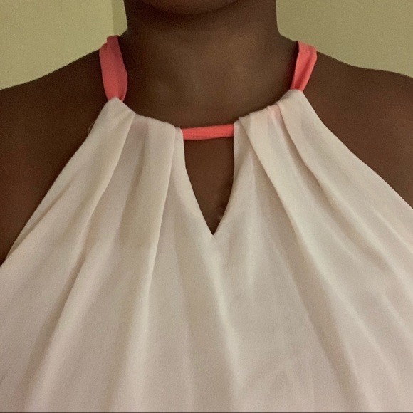 PAPAYA Halter Top Keyhole Pink Sleeveless Dress - Picture 6 of 7